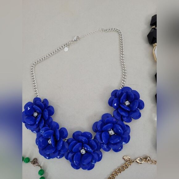 Y2K Jewelry Bundle Necklace Earrings Chunky 2000s Feather Colorful Statement - Picture 10 of 10